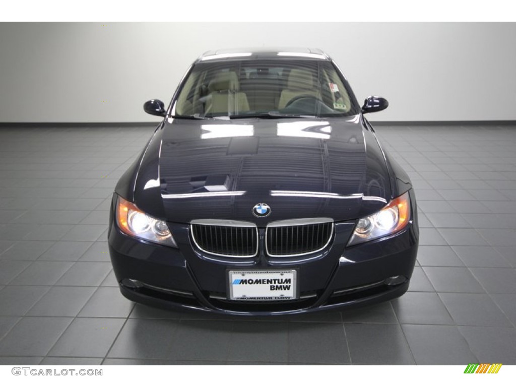 2008 3 Series 328i Sedan - Monaco Blue Metallic / Beige photo #7