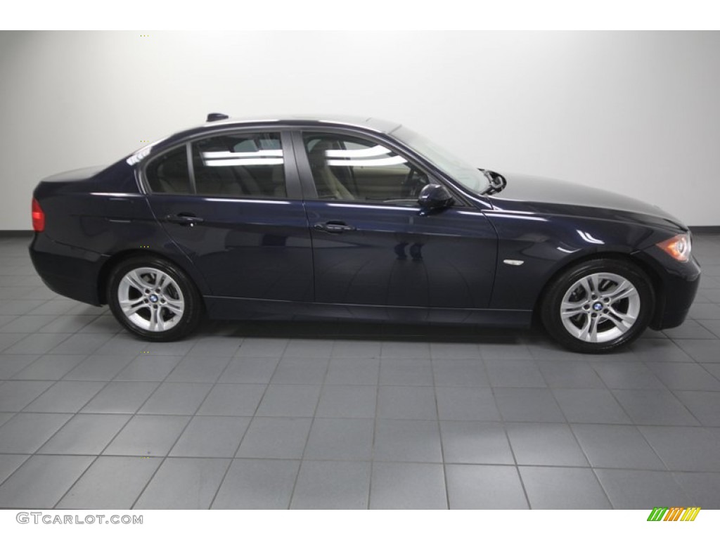 2008 3 Series 328i Sedan - Monaco Blue Metallic / Beige photo #8
