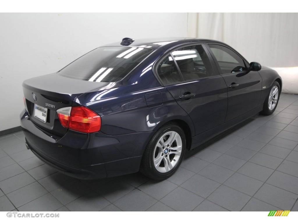 2008 3 Series 328i Sedan - Monaco Blue Metallic / Beige photo #11