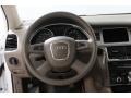 Cardamom Beige Steering Wheel Photo for 2011 Audi Q7 #76385752