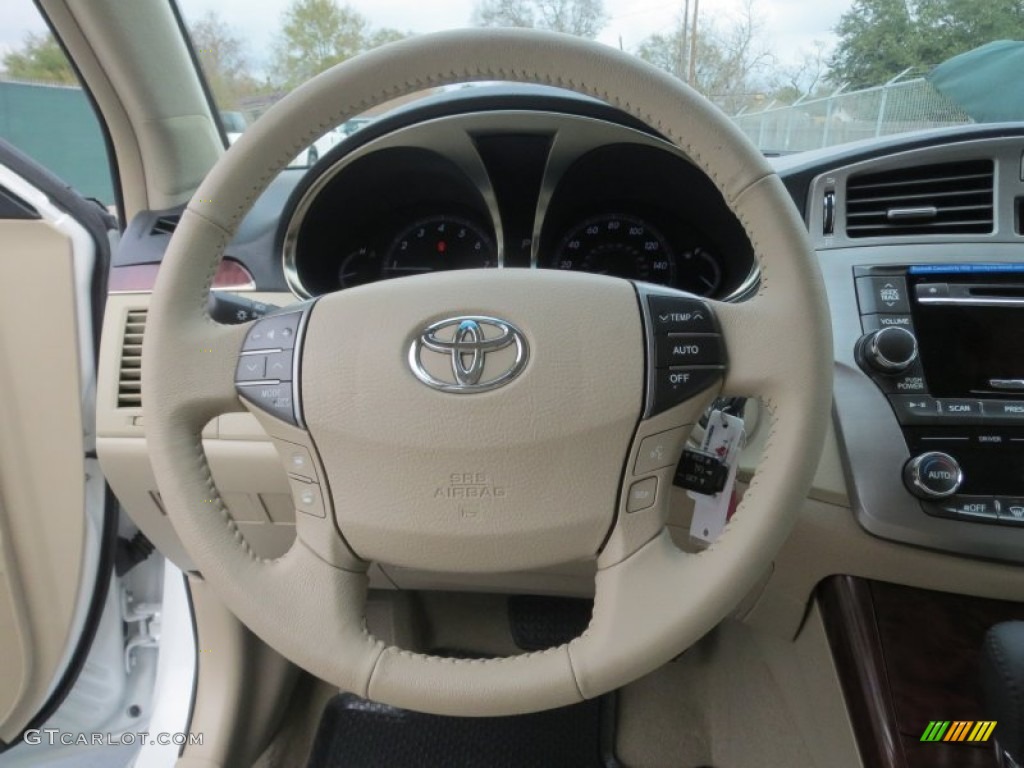 2012 Toyota Avalon Standard Avalon Model Ivory Steering Wheel Photo #76386295