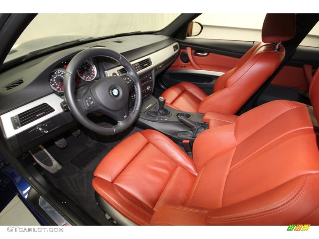 Fox Red Novillo Leather Interior 2011 BMW M3 Sedan Photo #76386502