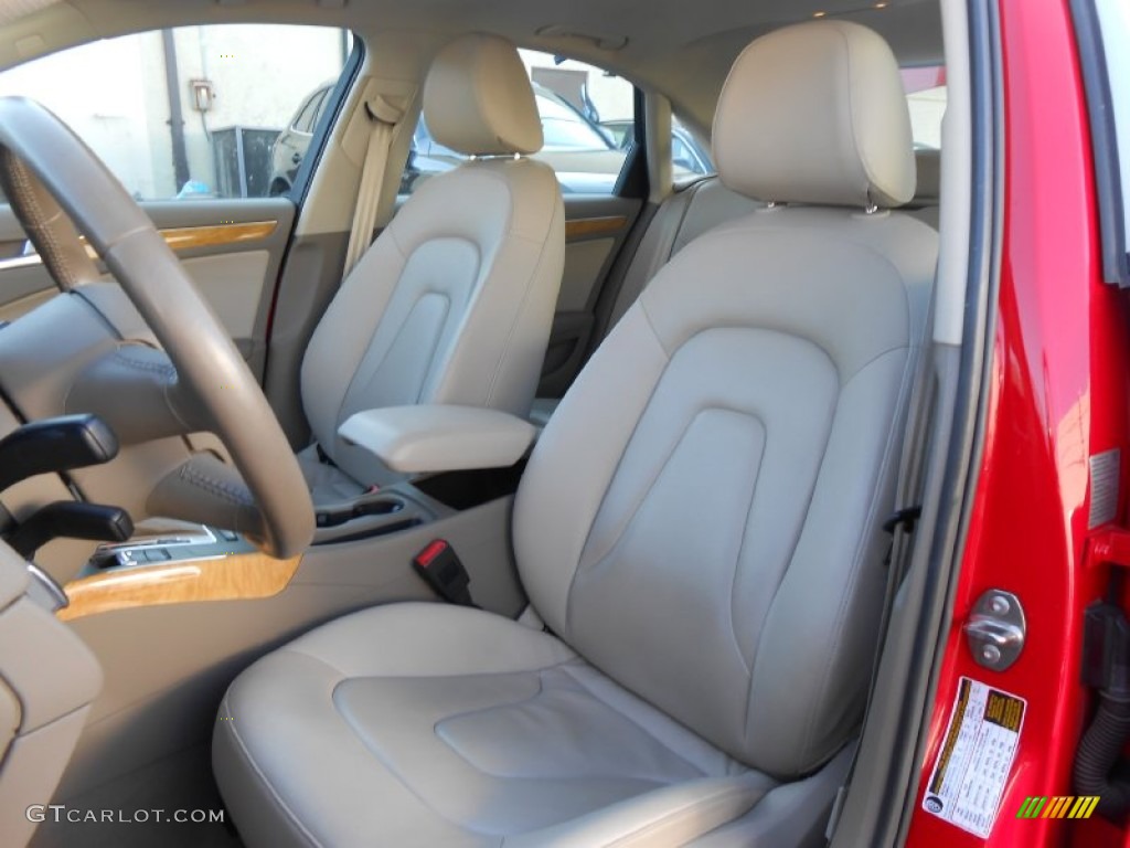 Cardamom Beige Interior 2009 Audi A4 2.0T Premium quattro Sedan Photo #76387021