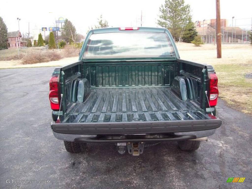 2005 Silverado 1500 LS Crew Cab 4x4 - Dark Green Metallic / Dark Charcoal photo #7