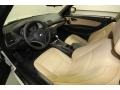 2010 BMW 1 Series Beige Boston Leather Interior Prime Interior Photo