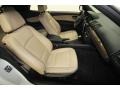 2010 BMW 1 Series Beige Boston Leather Interior Front Seat Photo