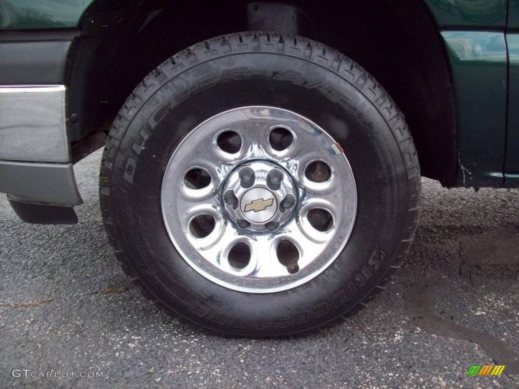 2005 Silverado 1500 LS Crew Cab 4x4 - Dark Green Metallic / Dark Charcoal photo #9