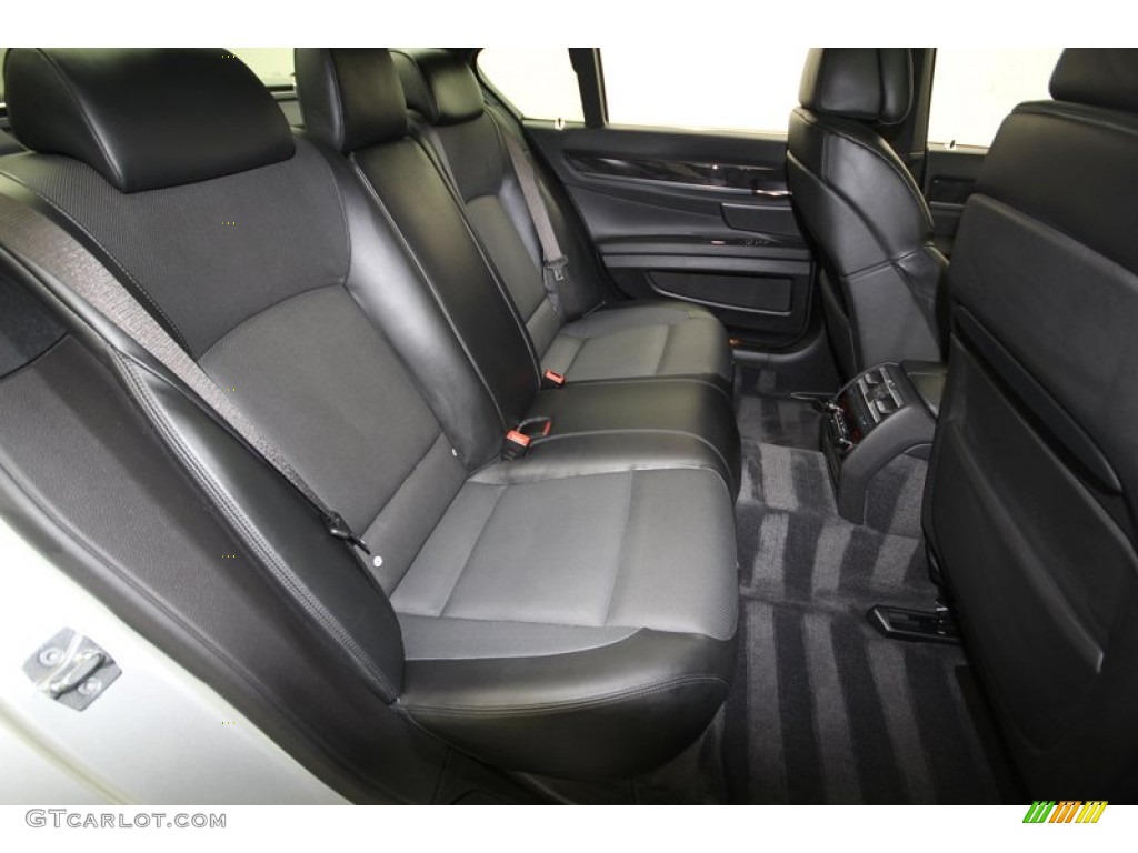Black Nappa Leather Interior 2010 BMW 7 Series 750i Sedan Photo #76387426