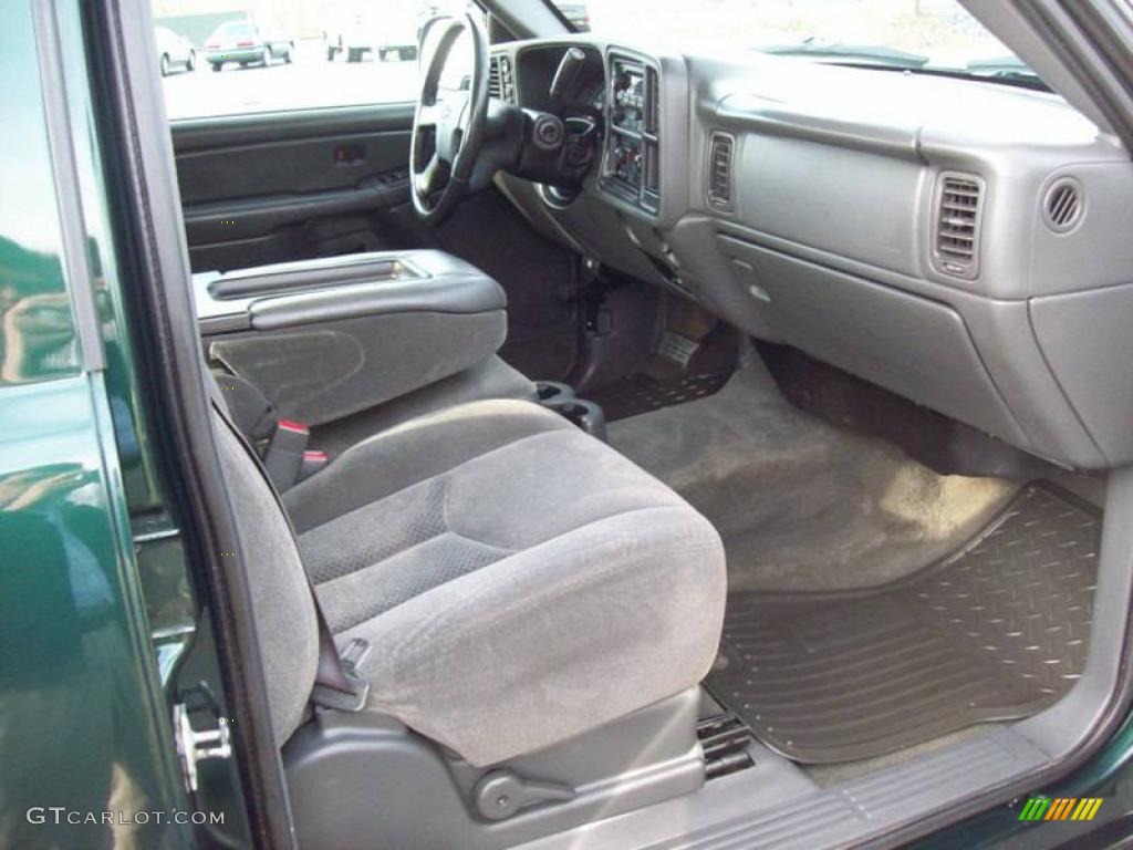 2005 Silverado 1500 LS Crew Cab 4x4 - Dark Green Metallic / Dark Charcoal photo #12