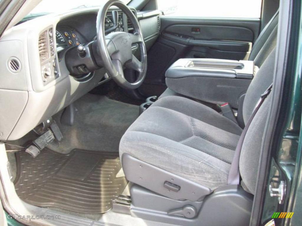 2005 Silverado 1500 LS Crew Cab 4x4 - Dark Green Metallic / Dark Charcoal photo #13