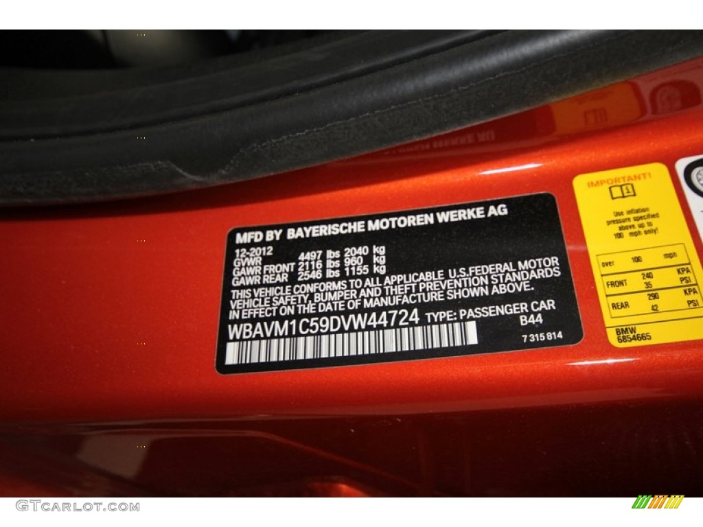 2013 X1 Color Code B44 for Valencia Orange Photo #76387999