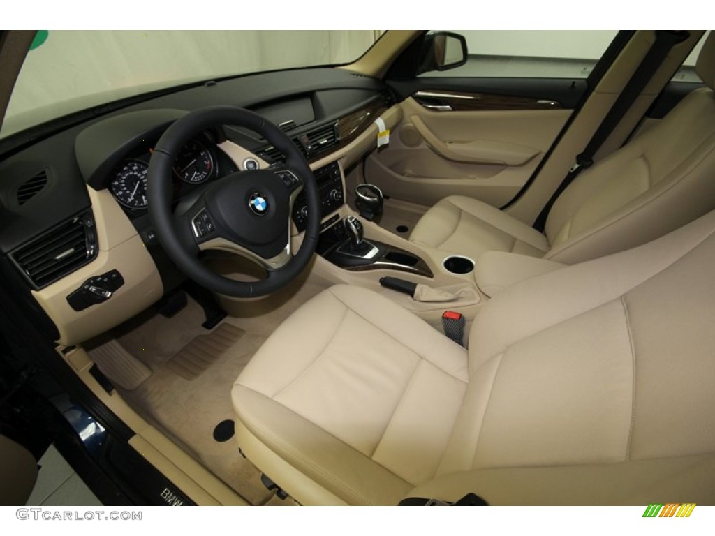 Beige Interior 2013 BMW X1 sDrive 28i Photo #76388071