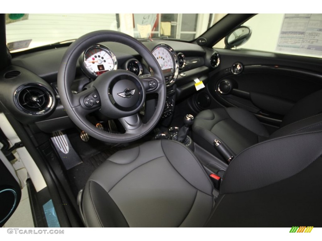 2013 Cooper S Coupe - Pepper White / Carbon Black photo #4