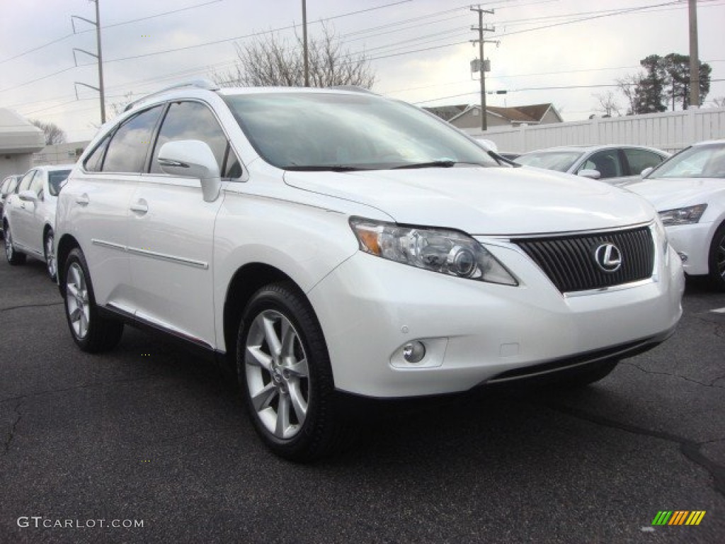 2010 RX 350 - Starfire White Pearl / Parchment/Brown Walnut photo #1