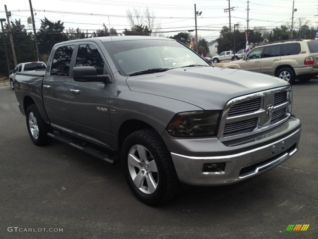 2009 Ram 1500 Big Horn Edition Crew Cab 4x4 - Mineral Gray Metallic / Dark Slate/Medium Graystone photo #3