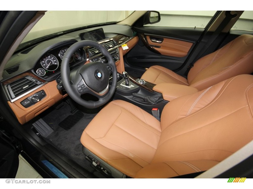 Saddle Brown Interior 2013 BMW 3 Series 335i Sedan Photo #76392980