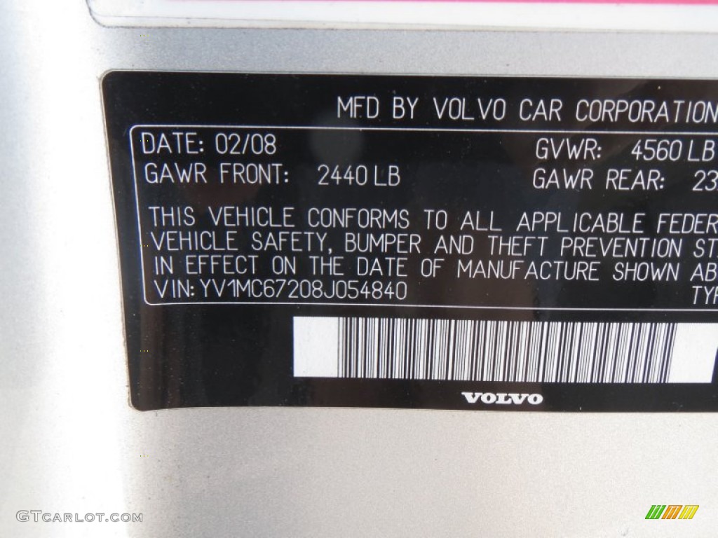 2008 C70 T5 - Silver Metallic / Quartz photo #14