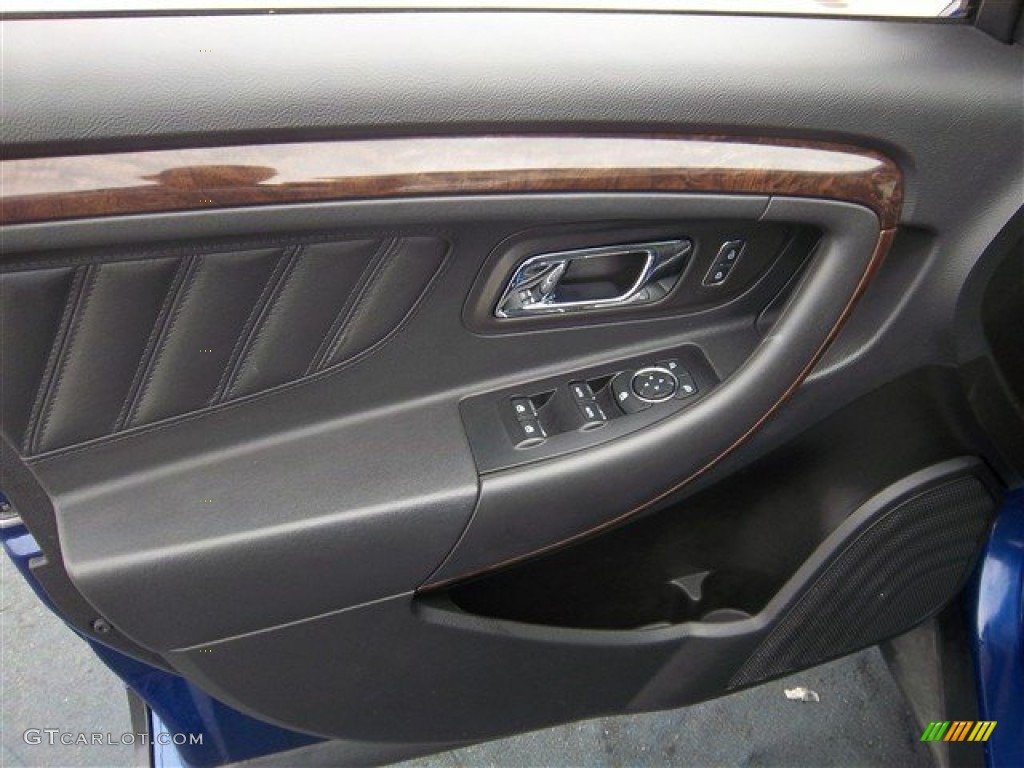 2013 Ford Taurus Limited Charcoal Black Door Panel Photo #76394766