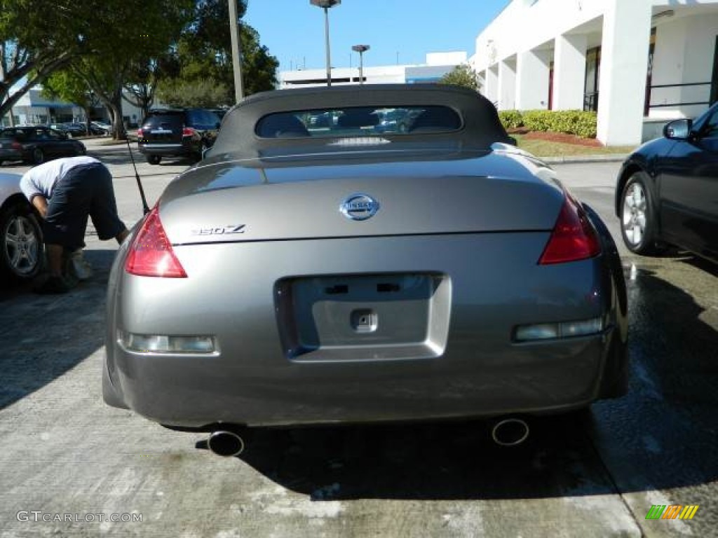 2007 350Z Touring Roadster - Carbon Silver Metallic / Charcoal photo #4