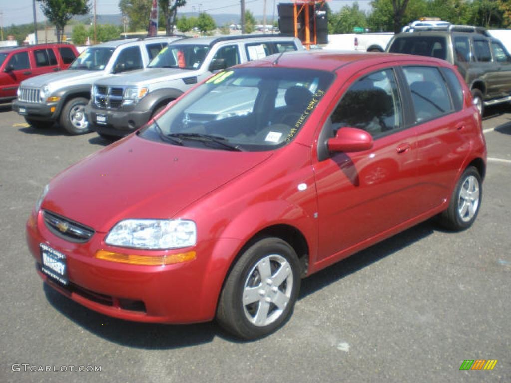 2008 Aveo Aveo5 LS - Sport Red Metallic / Charcoal photo #1