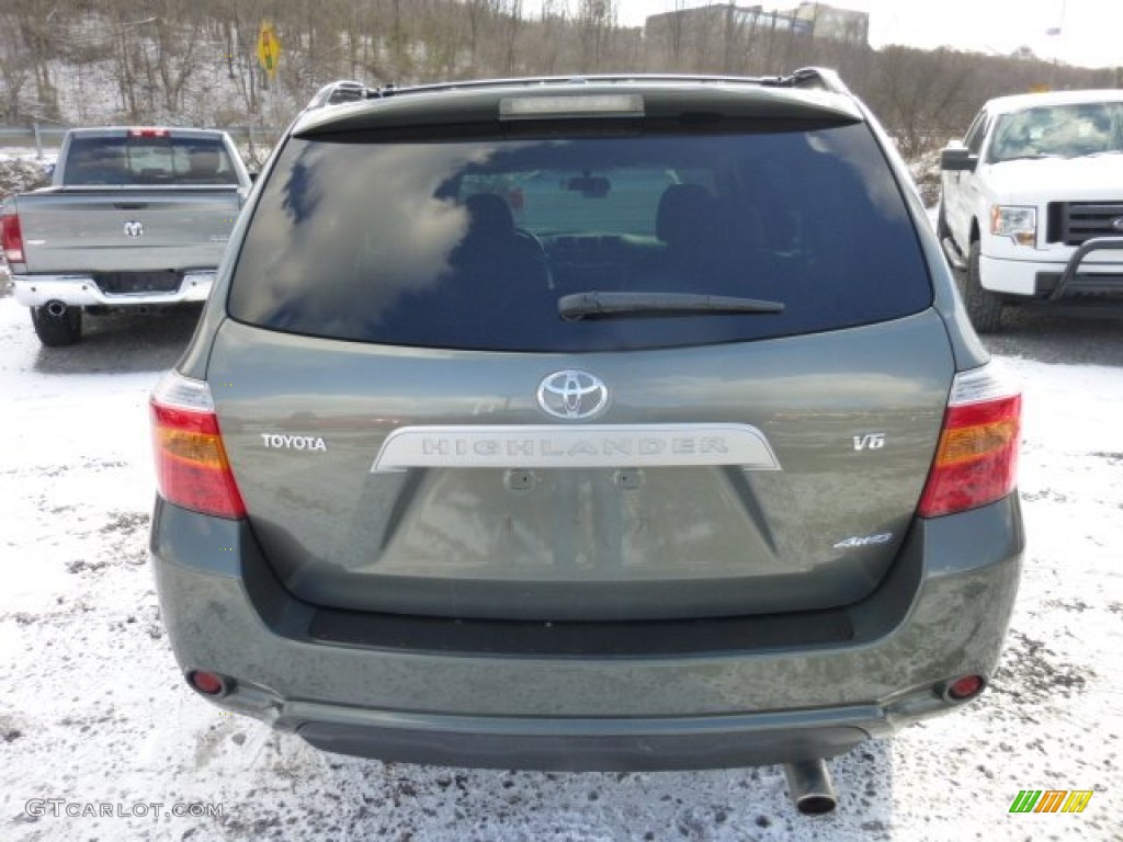 2009 Highlander V6 4WD - Cypress Green Pearl / Sand Beige photo #6