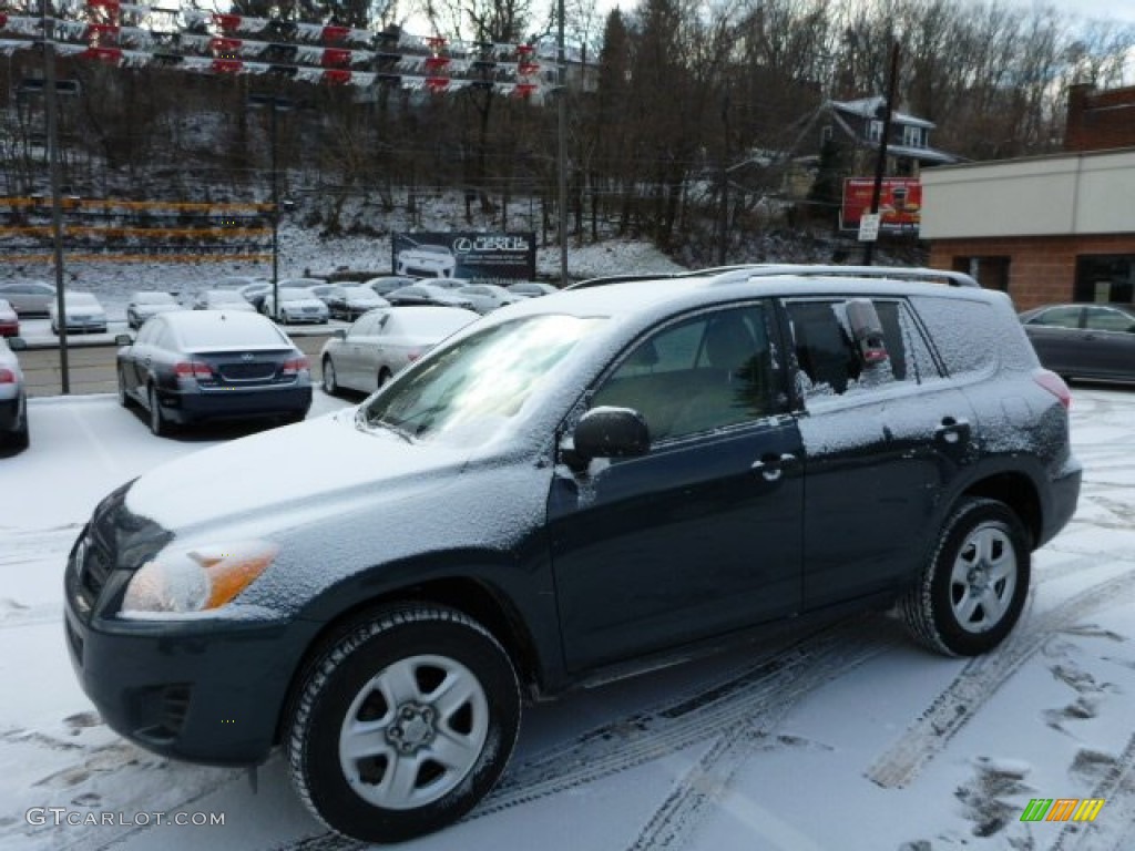 2010 RAV4 I4 4WD - Black Forest Pearl / Sand Beige photo #3