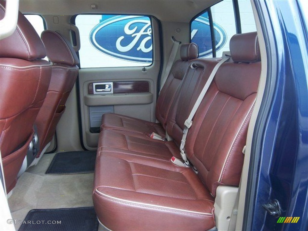 2009 F150 King Ranch SuperCrew 4x4 - Dark Blue Pearl Metallic / Chaparral Leather/Camel photo #22