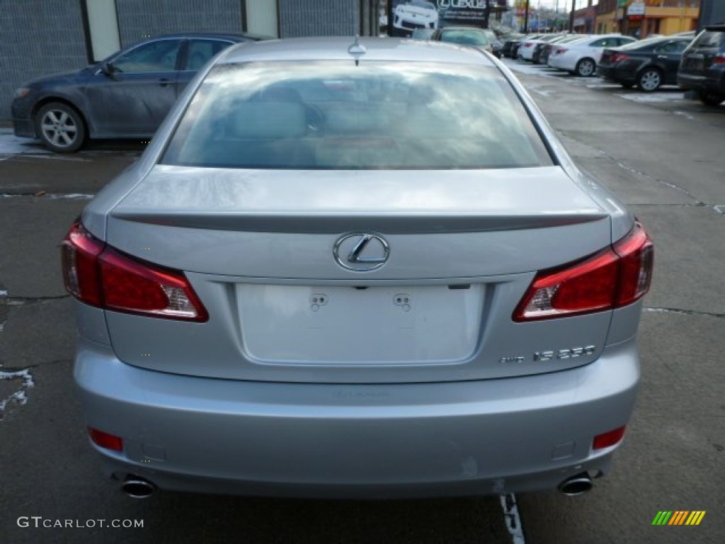 2012 IS 250 AWD - Tungsten Silver Pearl / Light Gray photo #9