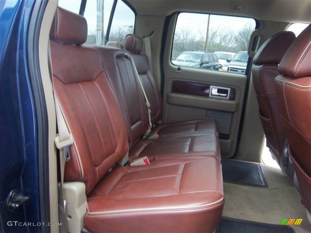 2009 F150 King Ranch SuperCrew 4x4 - Dark Blue Pearl Metallic / Chaparral Leather/Camel photo #24