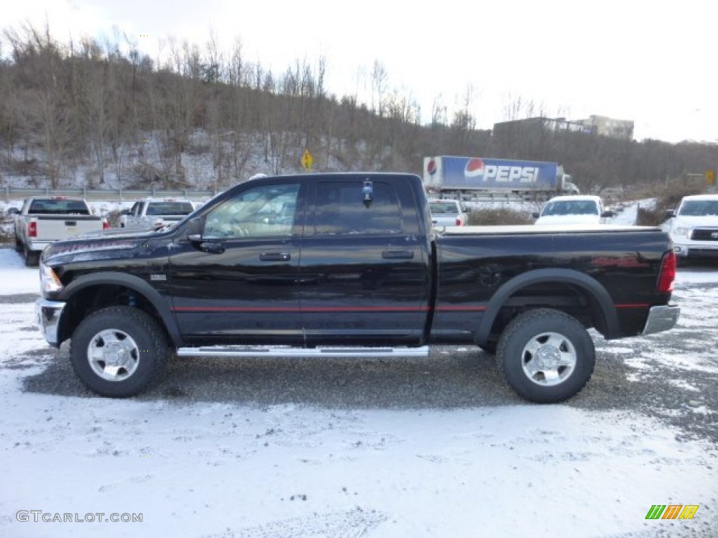 Black 2012 Dodge Ram 2500 HD Power Wagon Crew Cab 4x4 Exterior Photo #76397853