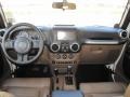 Black/Dark Saddle 2011 Jeep Wrangler Sahara 4x4 Dashboard