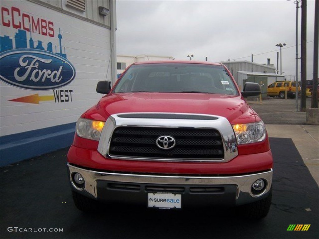 2008 Tundra SR5 Double Cab - Radiant Red / Graphite Gray photo #2