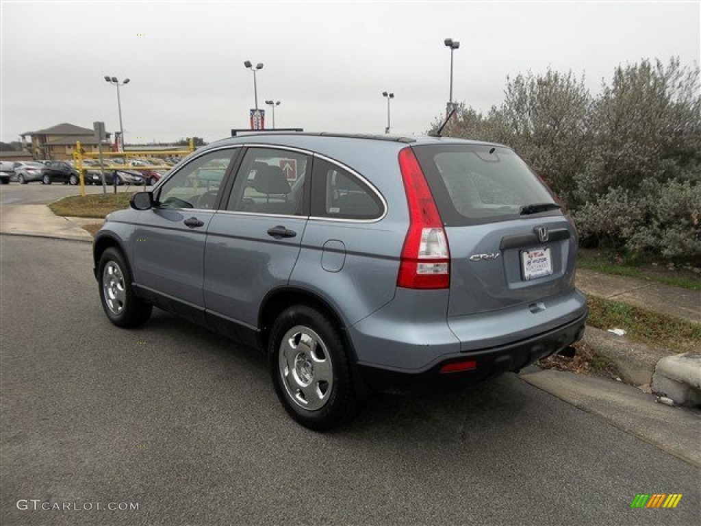 2008 CR-V LX 4WD - Glacier Blue Metallic / Gray photo #4