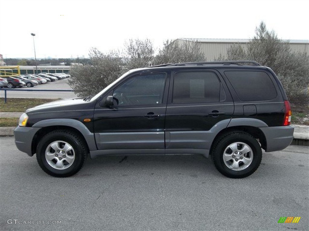 Black 2001 Mazda Tribute ES V6 Exterior Photo #76400764