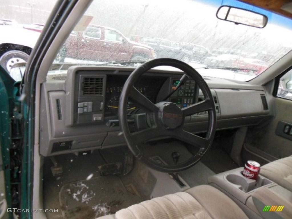 1993 C/K K1500 Extended Cab 4x4 - Bright Teal Metallic / Tan photo #8