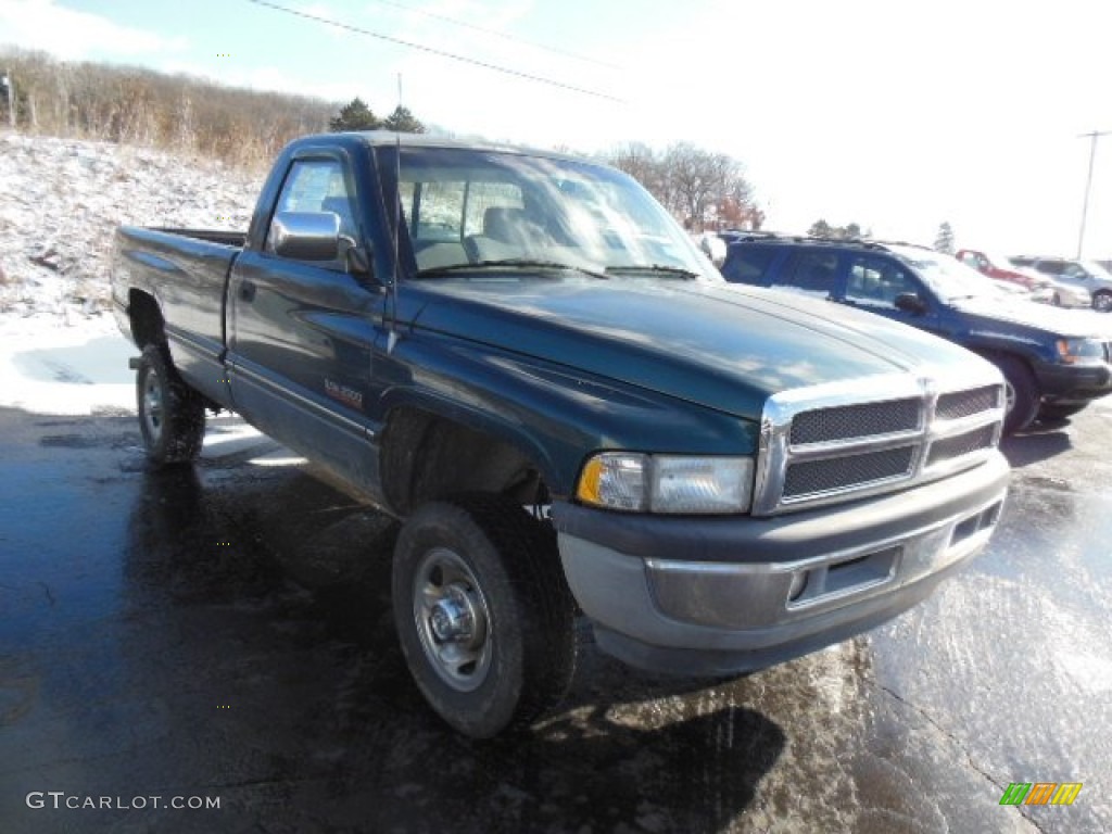 2002 Dakota Regular Cab 4x4 - Forest Green Pearl / Dark Slate Gray photo #1