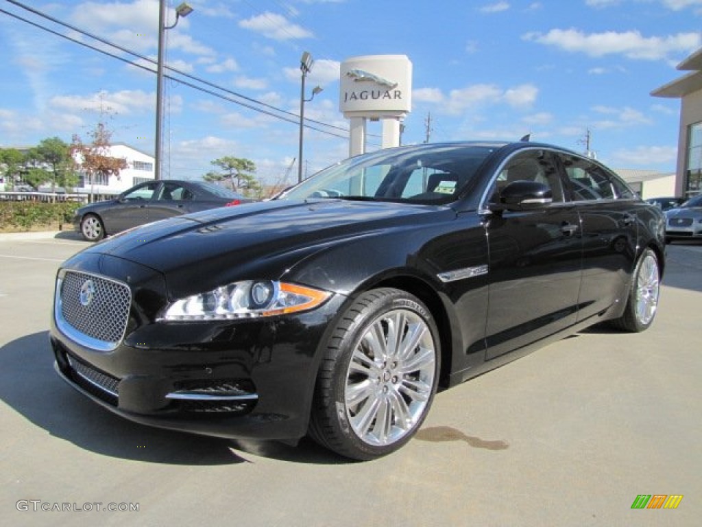 Ultimate Black Metallic 2011 Jaguar XJ XJL Supercharged Exterior Photo #76401073