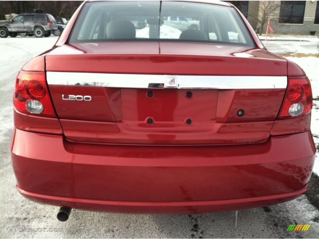2003 L Series L200 Sedan - Medium Red / Gray photo #6