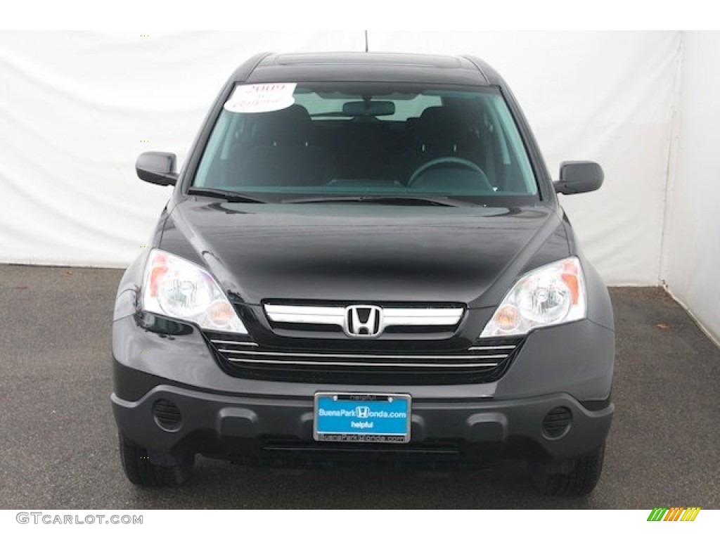 2009 CR-V EX 4WD - Crystal Black Pearl / Black photo #7