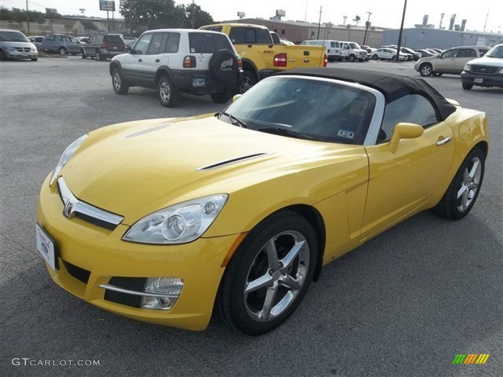 Sunburst Yellow 2007 Saturn Sky Roadster Exterior Photo #76403559