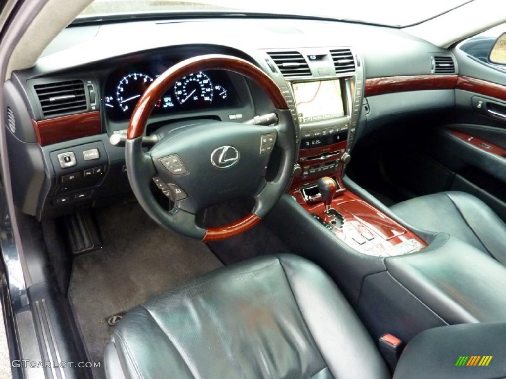 Black Interior 2007 Lexus LS 460 L Photo #76404579