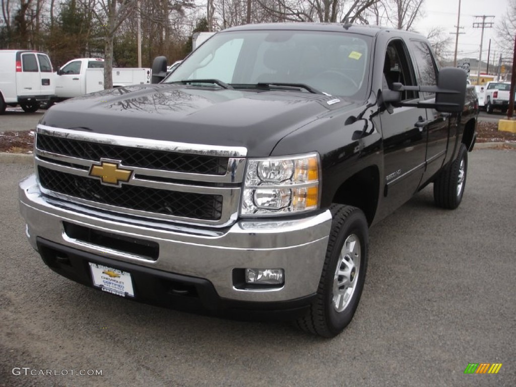 2011 Silverado 2500HD LT Crew Cab 4x4 - Black / Ebony photo #1