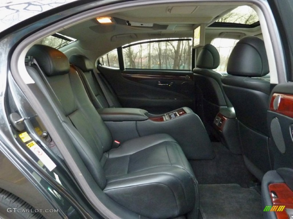 Black Interior 2007 Lexus LS 460 L Photo #76405004