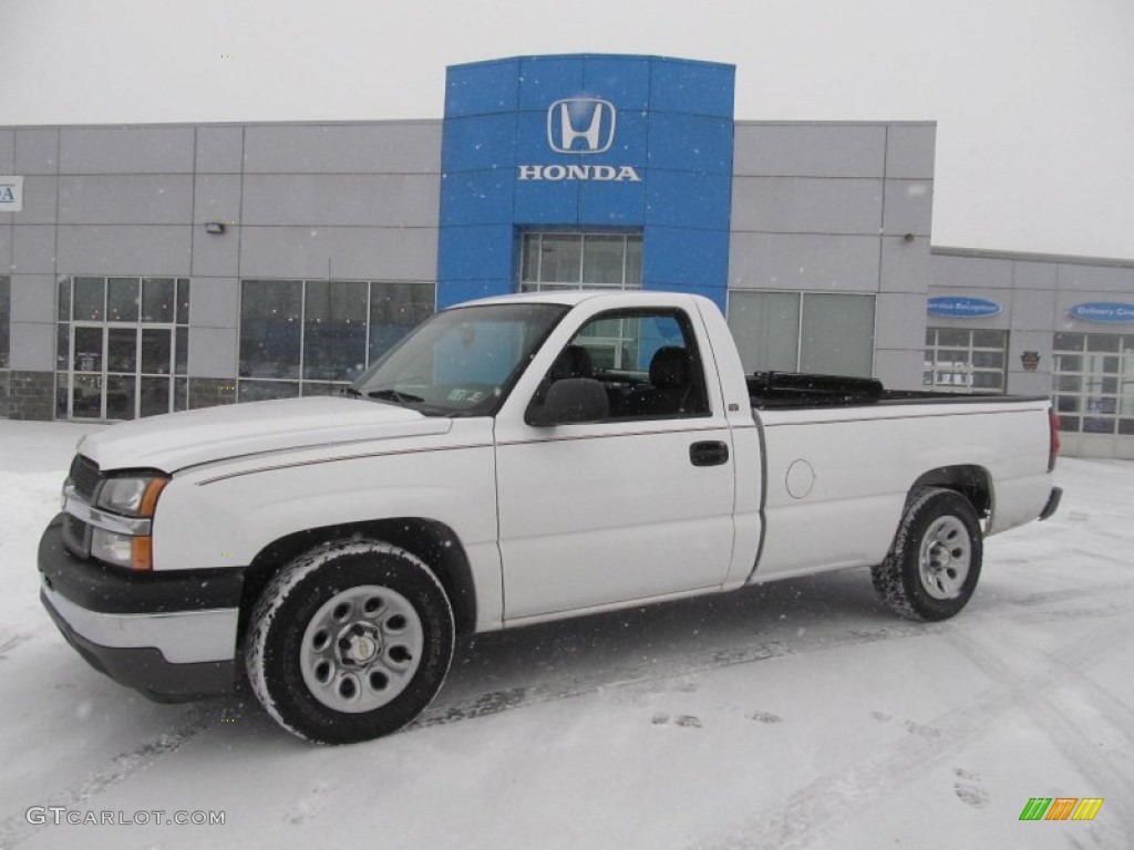 2005 Silverado 1500 Regular Cab - Summit White / Dark Charcoal photo #1