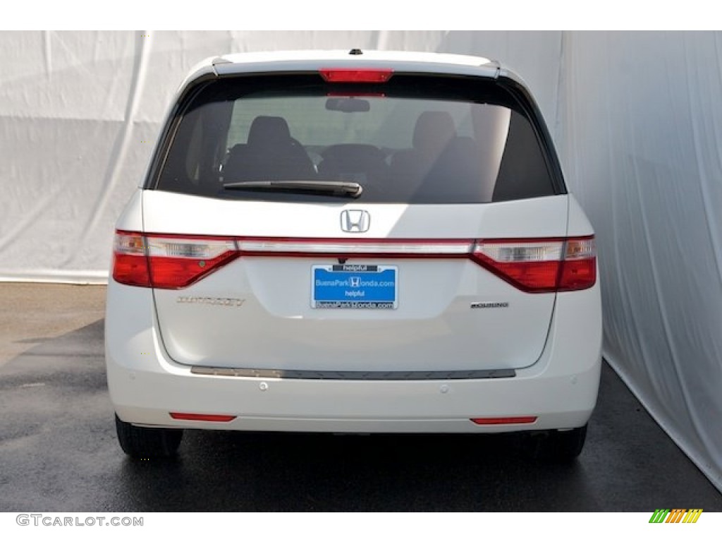 2013 Odyssey Touring - White Diamond Pearl / Truffle photo #6