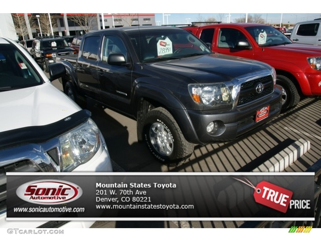 2011 Tacoma V6 TRD Double Cab 4x4 - Magnetic Gray Metallic / Graphite Gray photo #1