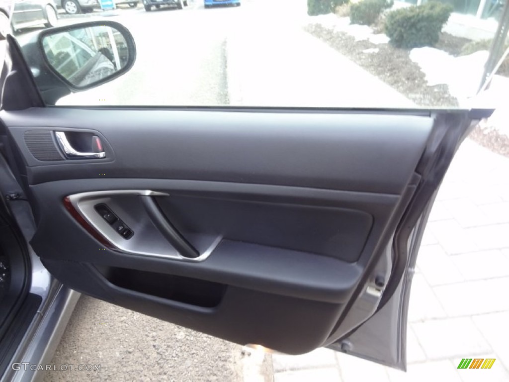 2008 Subaru Legacy 2.5i Limited Sedan Off Black Door Panel Photo #76408593