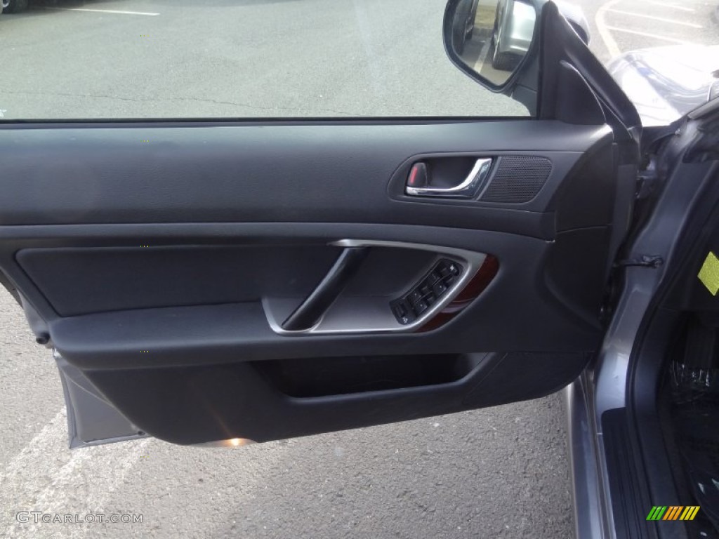 2008 Subaru Legacy 2.5i Limited Sedan Off Black Door Panel Photo #76408652