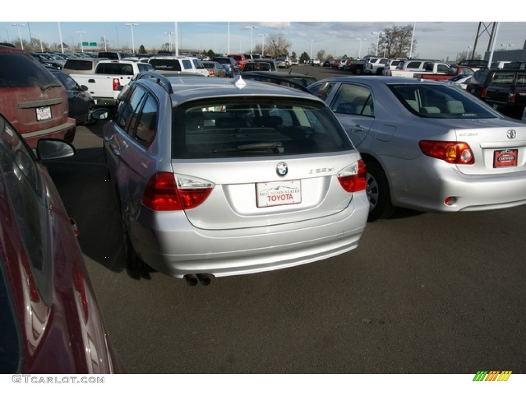 2006 3 Series 325xi Wagon - Titanium Silver Metallic / Black photo #3