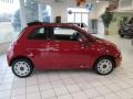 Rosso (Red) 2012 Fiat 500 c cabrio Pop